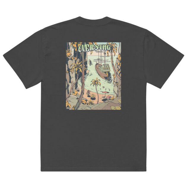 OVERSTAG - BACKDROP // Lucky Green Oversized faded t-shirt